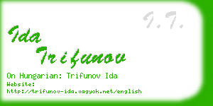 ida trifunov business card